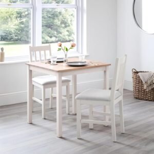 Julian Bowen Set Of 2 Coxmoor Dining Chairs - Ivory