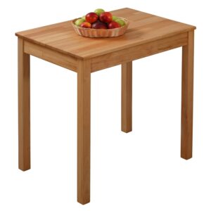 KROKWOOD Solid Wood Table Tomas - Sturdy and Stable Wooden Dining Table - Mounting Hardware Included (Beech, 75x50x75 cm)