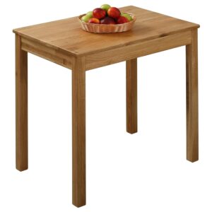 KROKWOOD Solid Wood Table Tomas - Sturdy and Stable Wooden Dining Table - Mounting Hardware Included (Oak, 75x50x75 cm)
