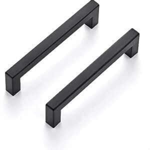 Lontan 20 Pack 96mm Black Handles - Cupboard & Drawer Handles for Kitchen & Wardrobe