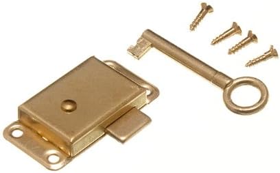 WARDROBE CUPBOARD DRAWER CABINET DOOR LOCK AND KEY 50MM WITH SCREWS by ONESTOPDIY
