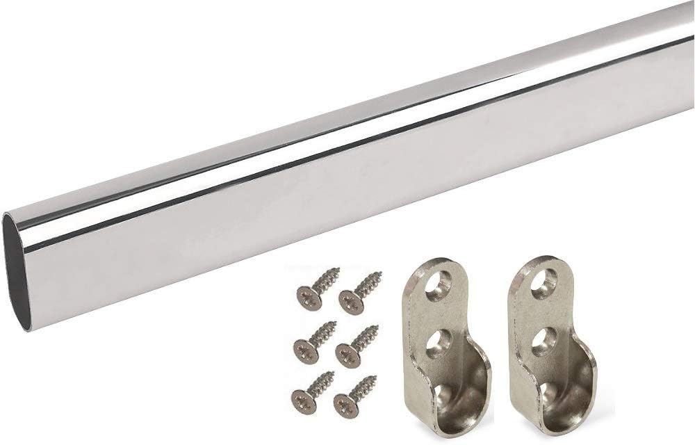Wardrobe hanging rail set