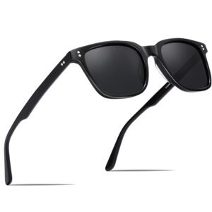 CARFIA Retro Polarised Sunglasses for Women UV400 Protection Driving Outdoor Acetate Frame