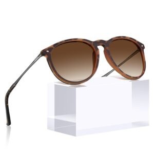 CARFIA Vintage Polarised Mens Womens Sunglasses UV400 Protection for Driving Travel Outdoors