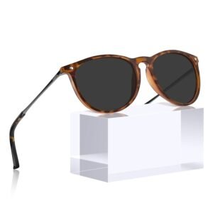 CARFIA Vintage Polarised Mens Womens Sunglasses UV400 Protection for Driving Travel Outdoors