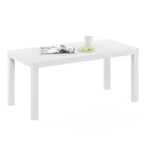 Furinno Classic Simple Coffee Table for Living Room, White