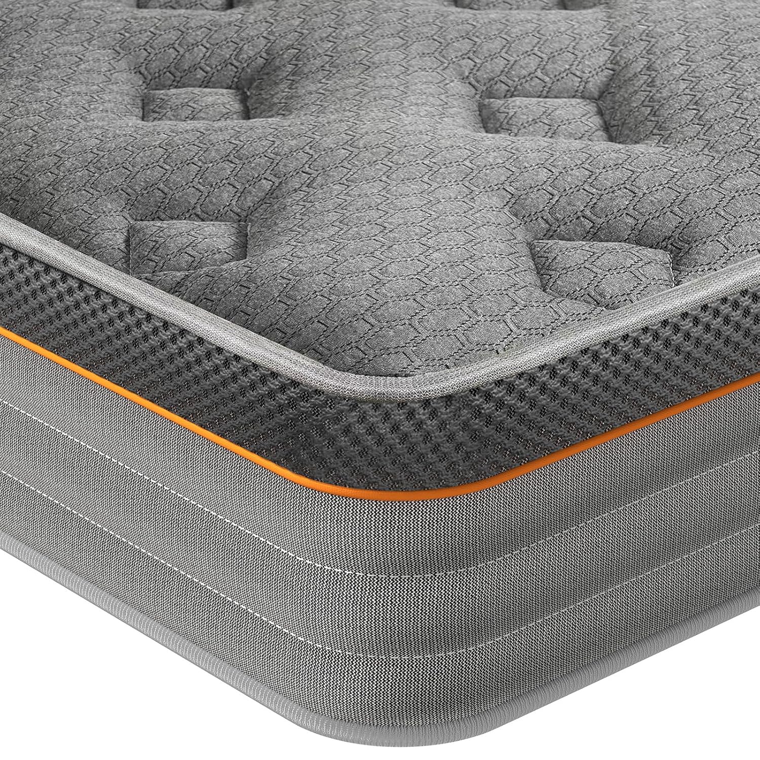 Good Nite Single Mattress Pocket Sprung 10 Inch Airflow 3D Mesh Hybrid Medium Firm 90x190x25cm with Ventilated Edge Support Memory Foam Ultra Breathable Mattresses