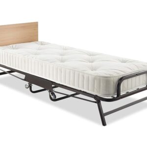 Jay-Be Crown Premier Folding Bed with Deep Sprung Mattress - Single, Black