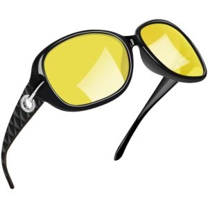 Joopin Polarised Sunglasses Womens Trendy Oversized Driving Ladies Sunglasses with UV Protection Big Rectangle Sun Glasses for Women