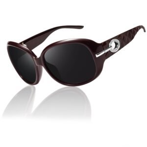 Joopin Polarised Sunglasses Womens Trendy Oversized Driving Ladies Sunglasses with UV Protection Big Rectangle Sun Glasses for Women