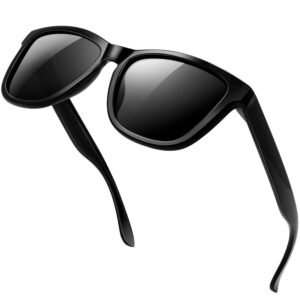 KANASTAL Premium Polarised Sunglasses for Men and Women Square Trendy Classic UV400 Protection Category 3