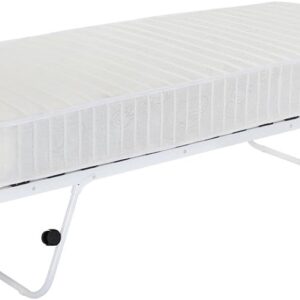 Panana 2 in 1 Bed Frame, 3FT Single Metal Guest Day Bed base with trundle Bedroom Furniture For Adults, Kids Teenagers (White, Only Trundle)