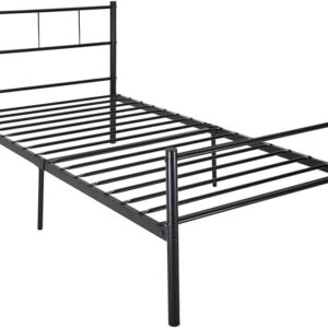 Panana 3FT Single Metal Bed Frame Teens Adults Children Bedroom Modern Style Black