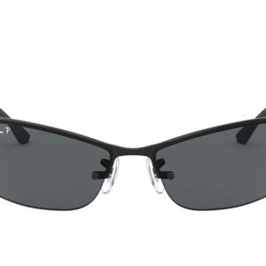Ray-Ban Men's Top Bar Sunglasses, Black (006/71 Matte Black), 63 UK