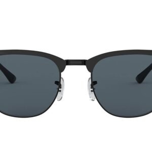 Ray-Ban Unisex's 0RB3716 186/R5 51 Sunglasses, Shiny Black Top Matte/Blue