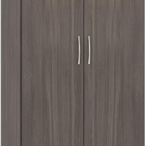 Seconique Nevada 2 Door 1 Drawer Wardrobe in Black Wood Grain