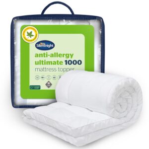 Silentnight Anti Allergy Ultimate Mattress Topper - Cloud-Like 10cm Depth for Comfort - Against Bacteria and Odour Ideal for Allergy and Asthma Sufferers - Quilted Cover and Fit...