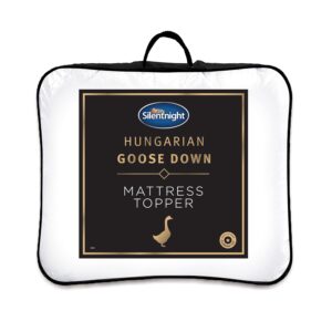 Silentnight Goose Feather and Down Mattress Topper Super King Bed - Luxury Hotel Quality Thick Soft Bed Topper with Hungarian Goose Filling and Pure Cotton Cover – Elasticated...