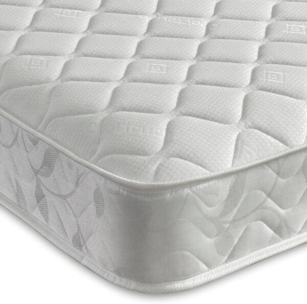 Starlight Beds Cool Touch Single Memory Foam Mattress, Maximum Value, Coil Sprung Mattress. Soft Firmness, White, 18cm Deep. 3ft Single Mattress (90cm x 190cm)