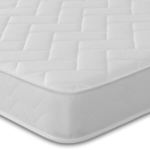 Starlight Beds Essentials Double Mattress, Zig Zag Soft Comfort Sleep Surface, 7.5 Inch Deep with Memory Foam Layer & Springs, Budget-Friendly Mattress (135x190x19cm), Grey