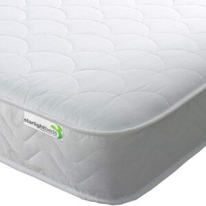 Starlight Beds European Single Mattress. Shell Design 90x200 Memory Foam Mattress with Springs. Soft, 18cm Deep, White. (90cm x 200cm)
