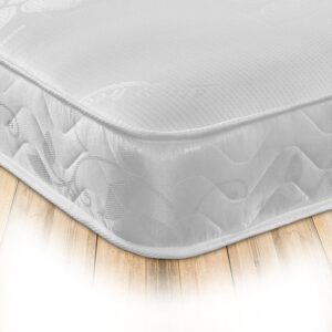 Starlight Beds Stress-Free Single Mattress, Value Sprung Single Memory Foam Mattress, Soft, White, 18cm Deep. 3ft x 6ft3 (90cm x 190cm)