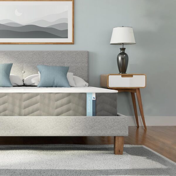 Summerby Sleep King Size Three Zone Memory Foam and Coil Spring Hybrid Mattress , Size 150 x 200cm , White