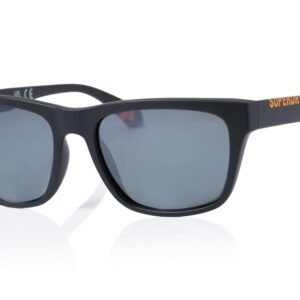 Superdry SDS 5009 Men's Sunglasses 104P Black Orange/Silver Mirror