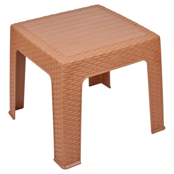 URBNLIVING Rattan Design Wicker Coffee Table Bistro Outdoor Plastic Garden Patio Furniture (Cappuccino)