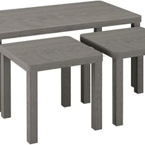 URBNLIVING Wooden Nesting Tables, Space-Saving Coffee, Side & Centre Tables, Stylish & Versatile Furniture for Living Room, Bedroom & Office, Compact Design, Set of 3-1...