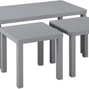 URBNLIVING Wooden Nesting Tables, Space-Saving Coffee, Side & Centre Tables, Stylish & Versatile Furniture for Living Room, Bedroom & Office, Compact Design, Set of 3-1...