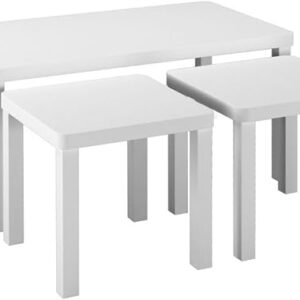 URBNLIVING Wooden Nesting Tables, Space-Saving Coffee, Side & Centre Tables, Stylish & Versatile Furniture for Living Room, Bedroom & Office, Compact Design, Set of 3-1...