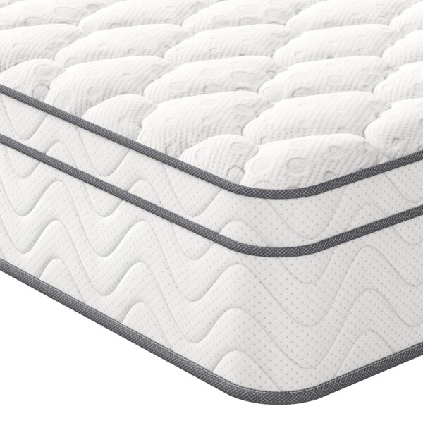 Vesgantti King Size Mattress, 10.3 Inch Hybrid Mattress 5FT with Breathable Foam and Individually Pocket Spring - Medium Firm, Classic Box Top Collection(150x200x26cm)