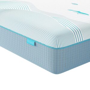 Vesgantti Single Mattress, 18CM Ocean-Inspired Single Memory Foam Mattress with Cooling Gel Foam and Breathable Mesh - Medium Firm, 90x190x18cm