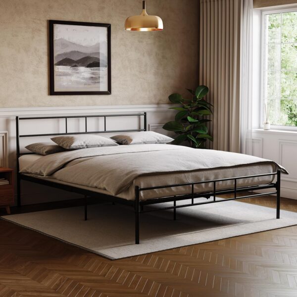 Vida Designs Dorset Bed Double 4 ft 6, Black