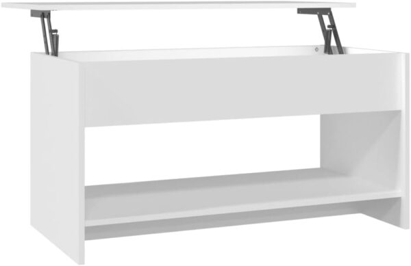 vidaXL 809647 Coffee Table White 102x50x52,5 cm Engineered Wood