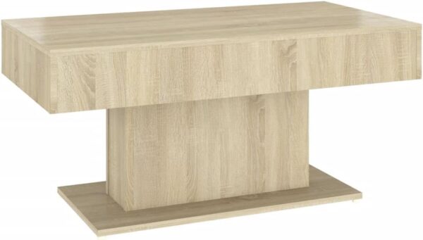 vidaXL Coffee Table Modern Home Living Room Furniture Accessories Couch End Side Center Accent Table Set Sofa Table Set Chipboard Sonoma Oak