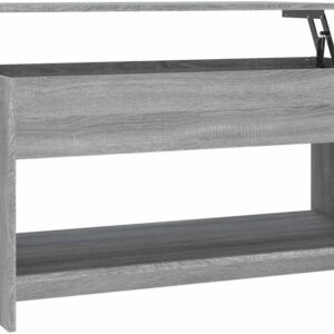 vidaXL Coffee Table Office Living Room Furniture Couch Centre Accent End Tea Telephone Side Sofa Table Coffee Desk Grey Sonoma Engineered Wood