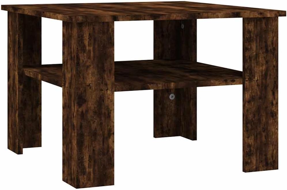 vidaXL Coffee Table Smoked Oak Engineered Wood Centre Accent End Tea