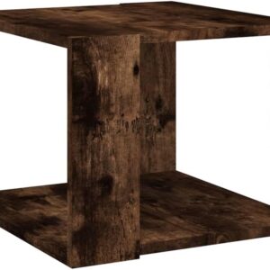 vidaXL Coffee Table Smoked Oak Engineered Wood Centre Tea Desk Furniture