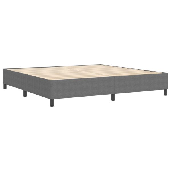 vidaXL Light Grey Platform Bed Frame - Wood & Metal, Queen Size 200x200 cm, Bedroom Storage Solution, Modern Design