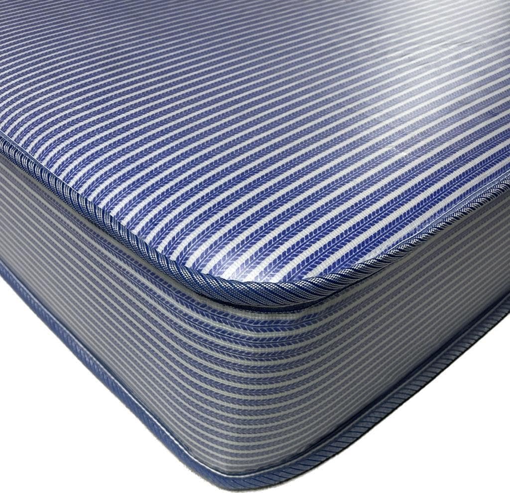 Wilson Beds - Waterproof PVC Mattress - One Sided, Foam Free, Medium Soft, Blue Water Proof Mattress 90cm by 190cm approx. (Single)