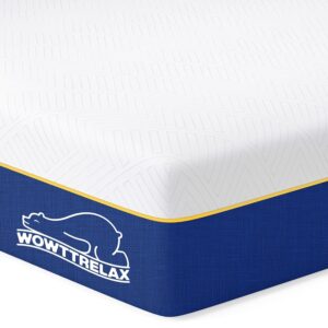 wowttrelax Double Mattresses Memory Foam, 6 Inch 4ft6 Double Bed Mattress with soft fabric, 9 Zone Medium Firm for Pressure Relief, Removable Cover Double Size Mattress...