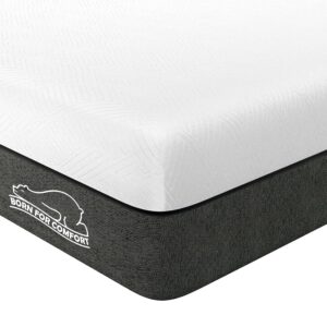 wowttrelax Single Memory Foam Mattress, 6 Inch with Soft Fabric, Skin-friendly, Breathable Cover, 2 Layer for More Supportive, Medium Firm-3FT Mattress| 90x190x15cm, Black White