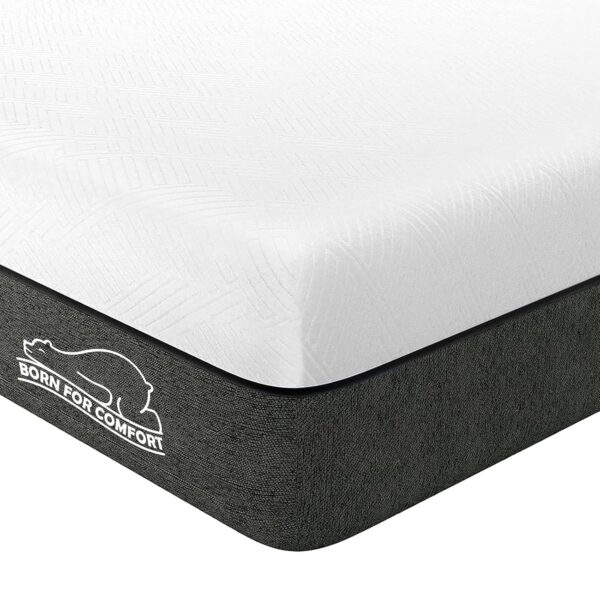 wowttrelax Single Memory Foam Mattress, 6 Inch with Soft Fabric, Skin-friendly, Breathable Cover, 2 Layer for More Supportive, Medium Firm-3FT Mattress| 90x190x15cm, Black White