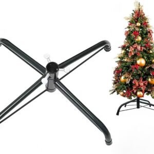 Christmas Tree Base Stand, 60CM Artificial Tree Bracket Metal for 4ft 5ft 6ft 7ft Christmas Tree (60)