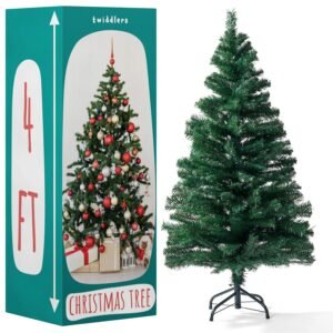 The Twiddlers - 4ft / 1.2m Christmas Tree - Strong Metal Stand, 260 Tips, Traditional Classic Xmas Tree Artificial Decoration, Easy to Assemble